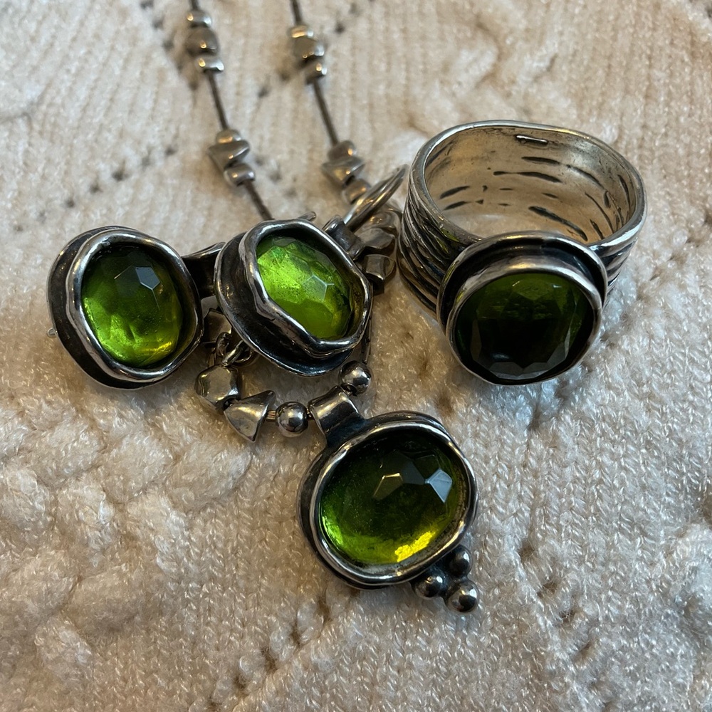 THREE PIECE BUNDLE - EUC SILPADA Daintree Necklace, Earrings and Ring